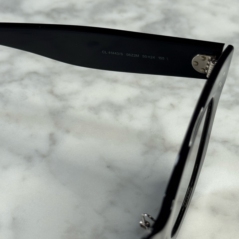 Céline OverSized Black Cat Eye Sunglasses - Picture 4 of 8
